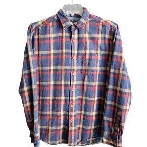 Men's Grayers Heritage Flannel Red/Blue 100% Cotton Size Med Thick Heavy Quality